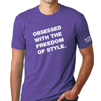 Obsessed Mens Tee - Purple Rush